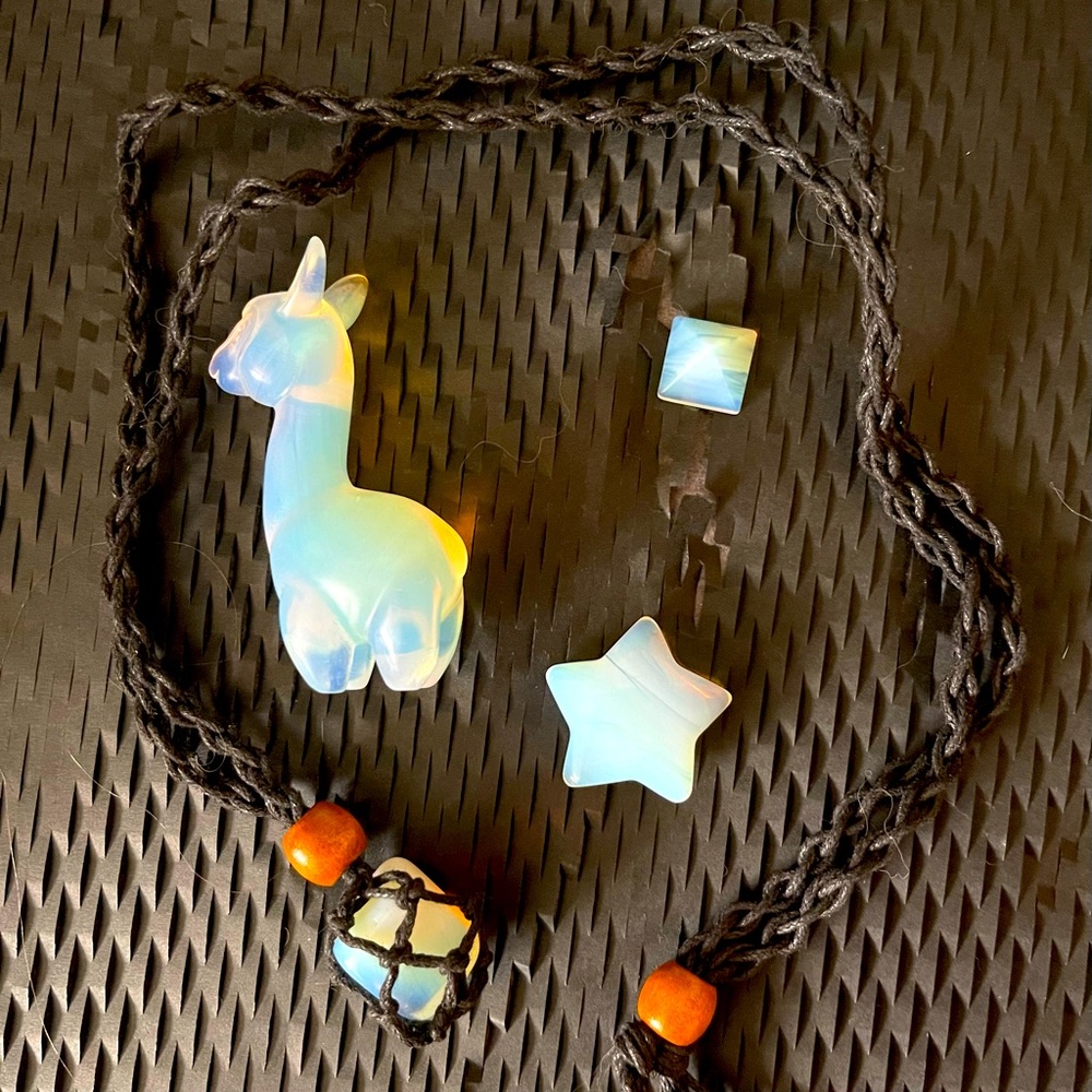 Opalite Macramé Necklace